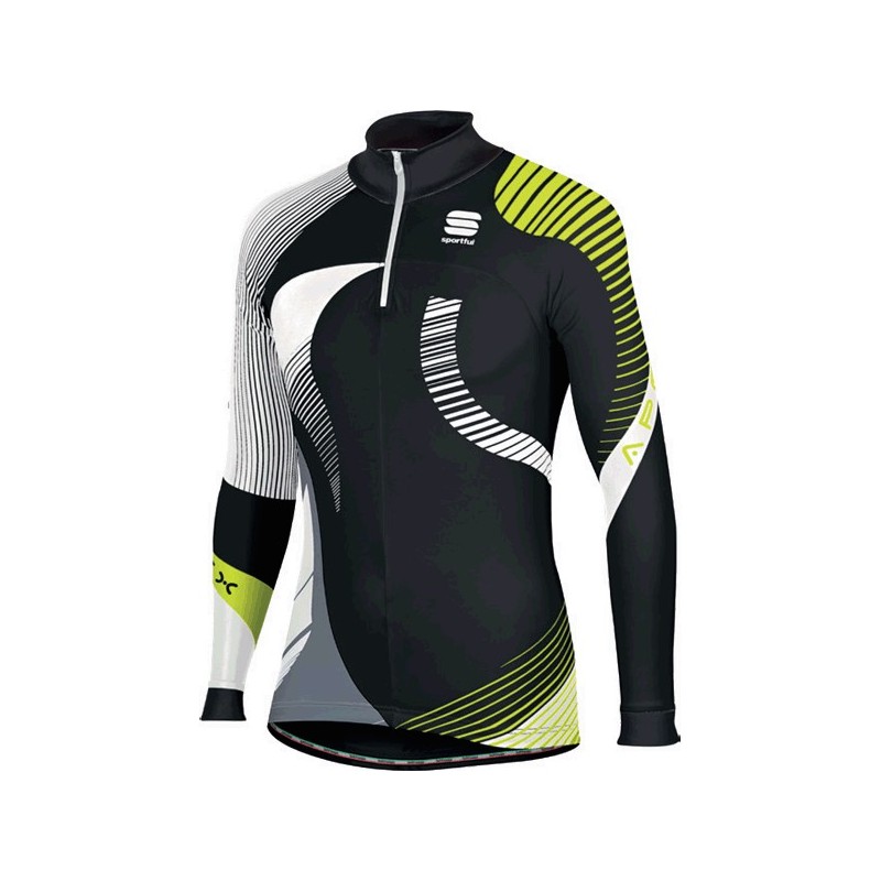 гоночный верх Sportful Apex Evo Race Top черно-бело-желтый гоночный верх Sportful Apex Evo Race Top черно-бело-желтый